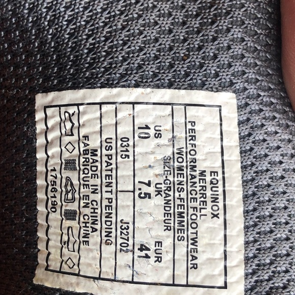 MERRELL Grassbow Equinox Air Women’s Gray Purple Hiking Shoes Size 10 - Picture 10 of 11